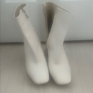 Sam Edelman White Heeled Boots
